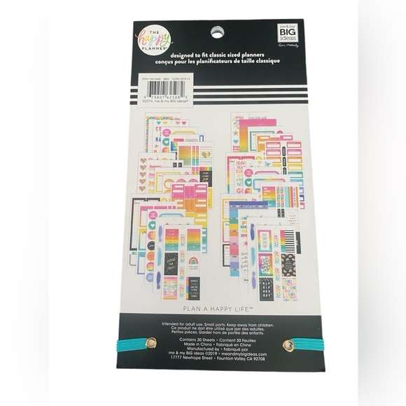 The Happy Planner Color Me Happy Happy Place Sticker Sheets Book - Picture 4 of 11